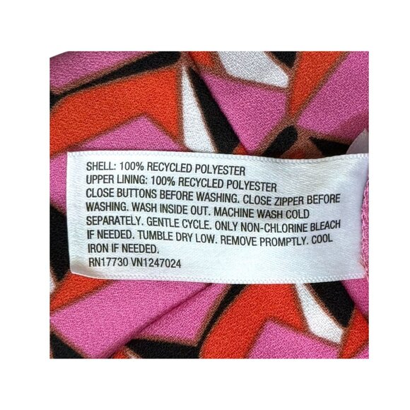 Diane Von Furstenberg x Target Pink Geometric Print Sleeveless Dress Women 0 NWT - Picture 7 of 8